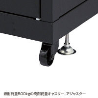 サンワサプライ 19インチサーバーラック メッシュパネル仕様（24U） CP-SVN2410MBK 1台（直送品）