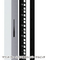 サンワサプライ 19インチサーバーラック パネルなし（42U） CP-SVN4290NPGY 1台（直送品）