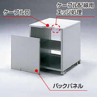 サンワサプライ eデスク Pタイプ 幅700×奥行550×高さ500mm ED-P7055LN 1台（直送品）