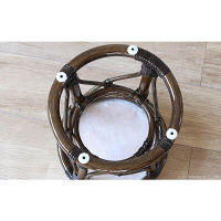 サンフラワーラタン ラタン クッションスツール C406BRC 1脚（直送品）