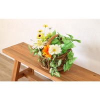 サンフラワーラタン Breezeシリーズ ラタン ナチュラルバスケット GK783ME 1個（直送品）