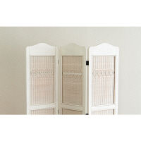 サンフラワーラタン fioreシリーズ フィオーレ スクリーン 3連タイプ S830WW 1台（直送品）