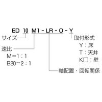 椿本チエイン マイタギヤボックス ED10Mー1ーDーOーY 1個（直送品）
