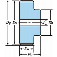 椿本チエイン PXプーリ P14M形 PT44P14M60AF 1個（直送品）