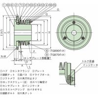 椿本チエイン ショックガード TGBシリーズ TGB110ーL 1個（直送品）