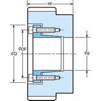椿本チエイン PXロックプーリ Sタイプ P14M形 PT28P14M60AFーFS51045 1個（直送品）