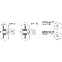 椿本チエイン RFコンベヤチェーン用スプロケット(Sローラ)BW・BW1形 RF05150S6TーBWN 1個（直送品）