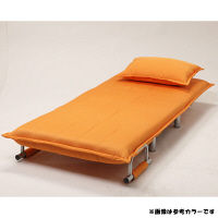 タマリビング リクライニング式ソファベッド ビータ2 ミカン 1人掛け クッション付 1台（直送品）