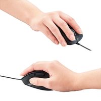 エレコム ＢｌｕｅＬＥＤマウス／握りの極み／Ｍサイズ／有線／５ボタン M-XGM10UBBK 1個