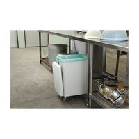 リス 厨房用キャスターペール70L・排水栓付 72L GGYK005 1台 業務用 日本製 フタ キャスター付幅570×奥行350×高さ695mm