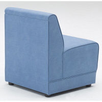 【軒先渡し】オリバー システムソファ Denim 幅600mm ライトブルー 1台（直送品）