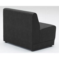 【軒先渡し】オリバー システムソファ Denim 幅900mm ブラック 1台（直送品）