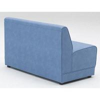 【軒先渡し】オリバー システムソファ Denim 幅1200mm ライトブルー 1台（直送品）