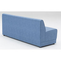 【軒先渡し】オリバー システムソファ Denim 幅1800mm ライトブルー 1台（直送品）