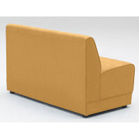 【軒先渡し】オリバー システムソファ Hygiene 幅1200mm オレンジ 1台（直送品）