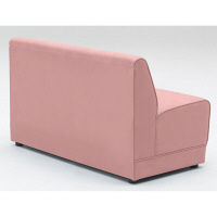 【軒先渡し】オリバー システムソファ Hygiene 幅1200mm ピンク 1台（直送品）