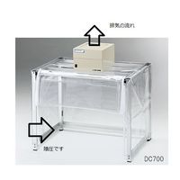 アズワン 折りたたみ粉体計量ドラフト ファンユニット2台付き 1000×500×550(700)mm DC1000 1個 3-6789-02（直送品）