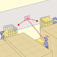 コミー FFミラー通路 左右用(マグネットタイプ) FT22M 1個 3-5203-02（直送品）