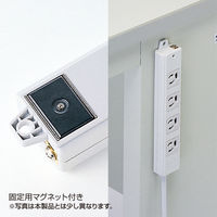 延長コード 電源タップ 3m 3P（ピン） 2個口 マグネット ライトグレー TAP-K2-3G サンワサプライ 1個