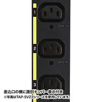 延長コード 電源タップ 3m IEC（C13/C19） 20個口 ブラック TAP-SV22020C19 サンワサプライ 1個（直送品）