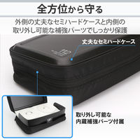 エレコム（ELECOM） Blu-ray対応ファスナーケース（112枚） セミハード 黒 CCD-HB112BK 1個