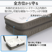 エレコム（ELECOM） Blu-ray対応ファスナーケース（112枚） セミハード 白 CCD-HB112WH 1個（直送品）