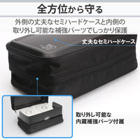 エレコム（ELECOM） Blu-ray対応ファスナーケース（160枚） セミハード 黒 CCD-HB160BK 1個