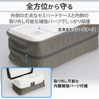 エレコム（ELECOM） Blu-ray対応ファスナーケース（160枚） セミハード 白 CCD-HB160WH 1個（直送品）