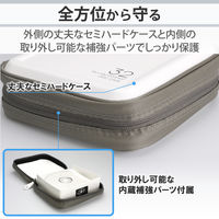 エレコム（ELECOM） Blu-ray対応ファスナーケース（32枚） セミハード ホワイト CCD-HB32WH 1個