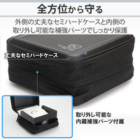 エレコム（ELECOM） Blu-ray対応ファスナーケース（60枚） セミハード ブラック CCD-HB60BK 1個