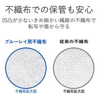 エレコム Bluーray対応対応 ファスナーケース 木目調 32枚収納 茶 CCD-SSB160BK 1個