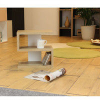 白井産業 コビナス S字ラック 木製 背面化粧処理済 ナチュラル 幅360×奥行235×高さ360mm 1台（直送品）