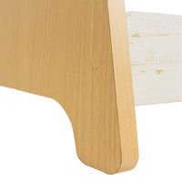 白井産業 キッズ向け家具 ハンガーラック ナチュラル×ホワイト LAK-8555 1台