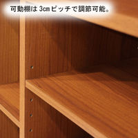 白井産業 ランドキッズ キッズ向けランドセルラック ダークブラウン×ブルー 幅627×奥行293×高さ932mm 1台（直送品）