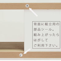 白井産業 セパルテック おしゃれな飾り棚 パーテーションラック 間仕切り 木製 ナチュラルブラウン 幅879×奥行294×高さ1596mm 1台（直送品）