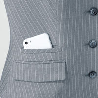 アイトス Pieds ベスト グレー 9号 HCV4600-090 1着（直送品）