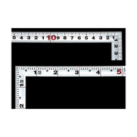 シンワ測定 曲尺角厚 シルバー 30cm/1尺 併用目盛 10027 1本