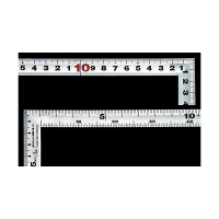 シンワ測定 曲尺角厚 シルバー 30cm 裏面角目 JIS 10286 1本
