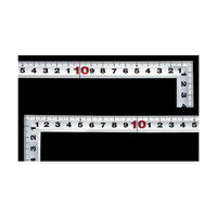 シンワ測定 曲尺角厚 シルバー 30cm 表裏同目 JIS 10294 1本