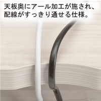 白井産業 セパルテック サイズオーダー木製デスク 深型 アイボリー 幅800×奥行548×高さ726mm 1台（直送品）