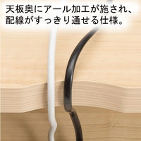 白井産業 セパルテック サイズオーダー木製デスク 深型 ナチュラル 幅800×奥行548×高さ726mm 1台（直送品）