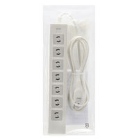 延長コード 電源タップ 2m 2P（ピン） 7個口 スイッチ ライトグレー TAP-F27-2Z サンワサプライ 1個