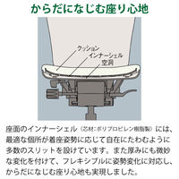 【設置込】イトーキ フルゴチェア ハイバック ハンガーなし 肘なし キャスター脚 座面回転 ブラックT/ブラックT KF430DLM-T1T1（直送品）