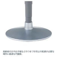 【設置込】イトーキ サポートスツール 肘なし 背付 円盤脚 座面回転 背：ホワイト 脚：グレー/ブラックT PCK-1107GB-T1（直送品）