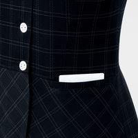 アイトス Pieds リラックスオーバーブラウス ブラック 21号 HCL6340-099 1着（直送品）