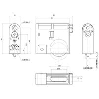 家研販売　KAKEN　木製引戸用調整戸車　KHMJB-907(NK)　1個（直送品）