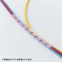 サンワサプライ ケーブルタイ(スパイラル・ブラック)2m巻き・内寸直径12mm CA-SP12BKN 1個