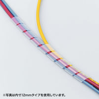 サンワサプライ ケーブルタイ(スパイラル・2m巻き・内寸直径4mm・ホワイト) CA-SP4WN2 1個