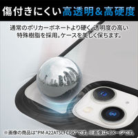 iPhone14 Plus ケース カバー ハイブリッド 超衝撃吸収 スリム ストラップホール付 クリア エレコム 1個（直送品）