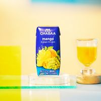 CHABAA 100％ジュース マンゴー＆グレープミックスジュース 180ml 1セット（72本）